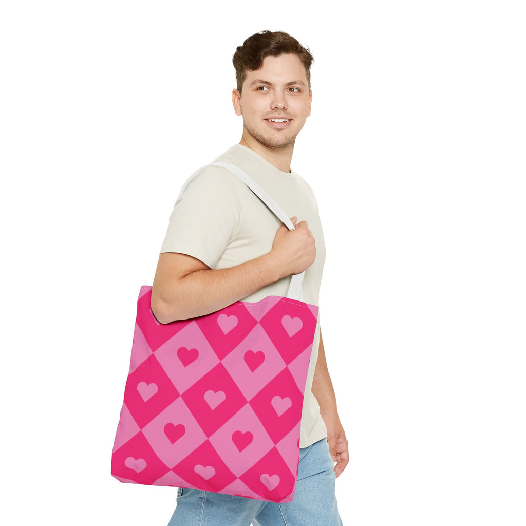 Heart Diamond Tote Bag