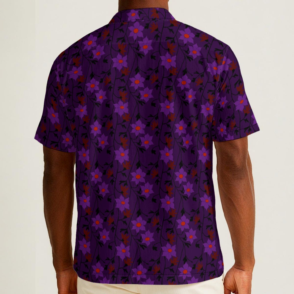 Winding Bloom in Velvet Hex Button Down Shirt