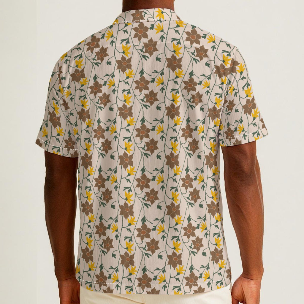 Winding Bloom in Wheatfield Button Down Shirt