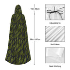 Leaf Drift Dark Hooded Cloak