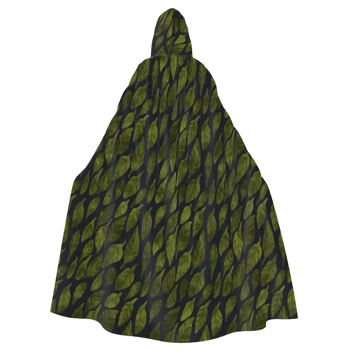 Leaf Drift Dark Hooded Cloak