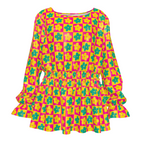 Groovy Flowers Smocked Shirt