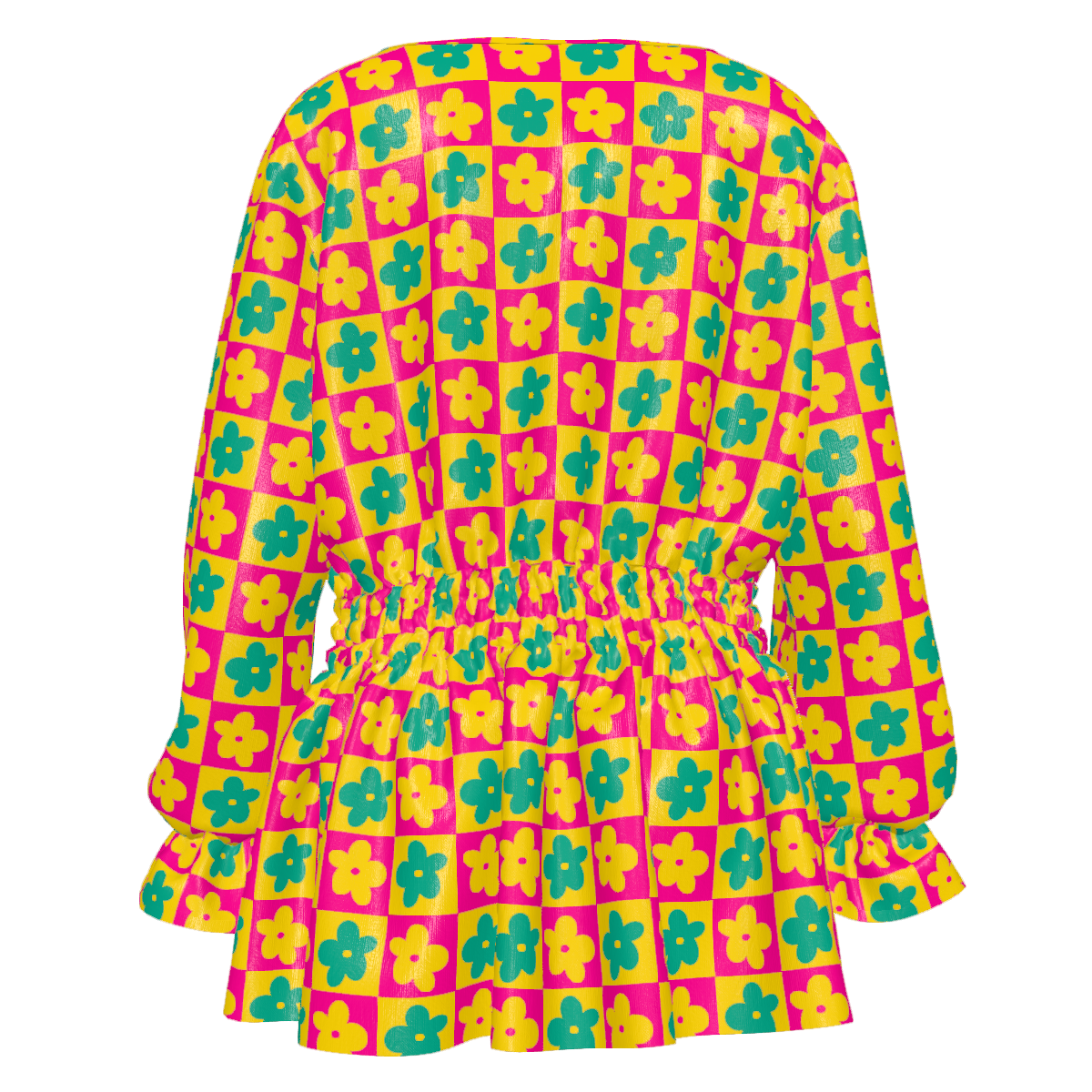Groovy Flowers Smocked Shirt