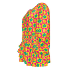 Groovy Flowers Smocked Shirt