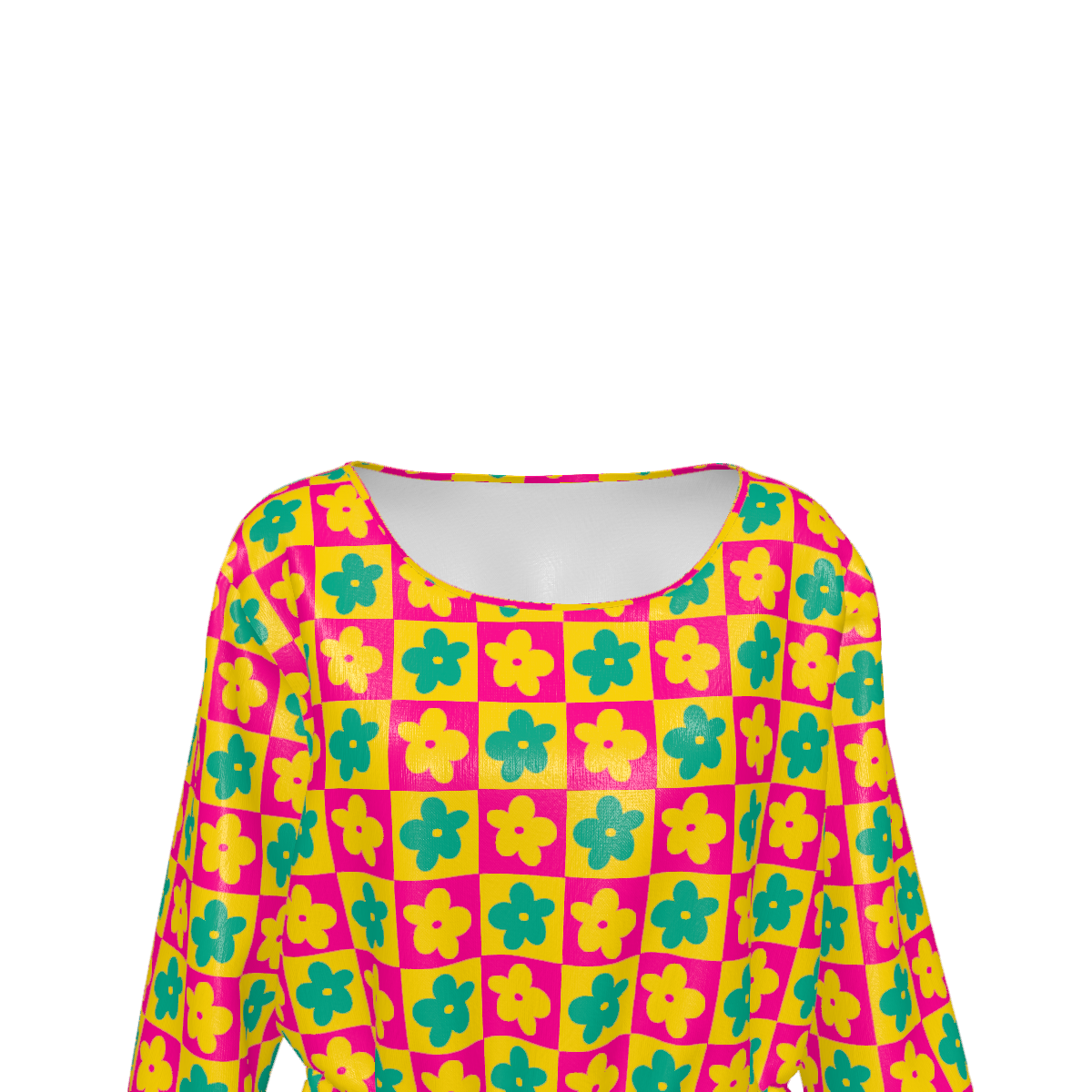 Groovy Flowers Smocked Shirt