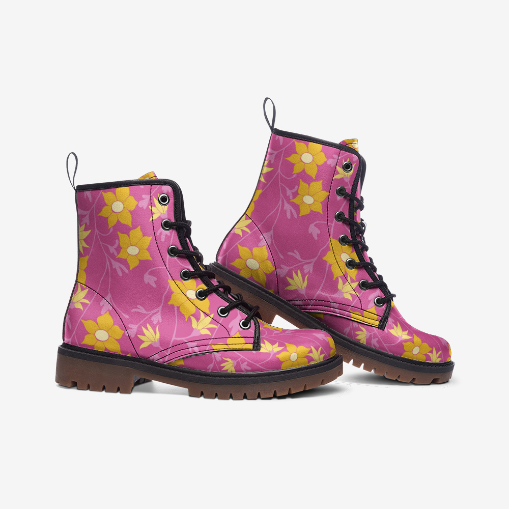 Winding Bloom in Lemon Taffy Boots