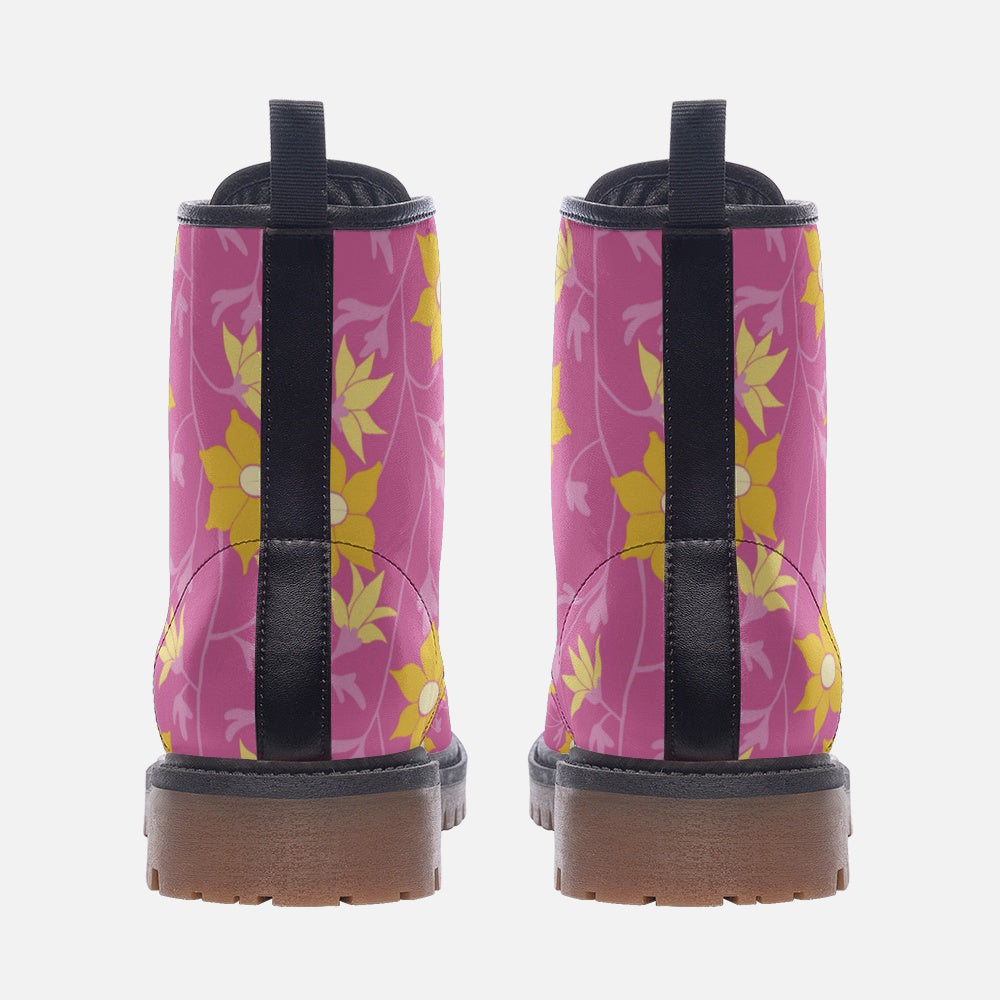 Winding Bloom in Lemon Taffy Boots