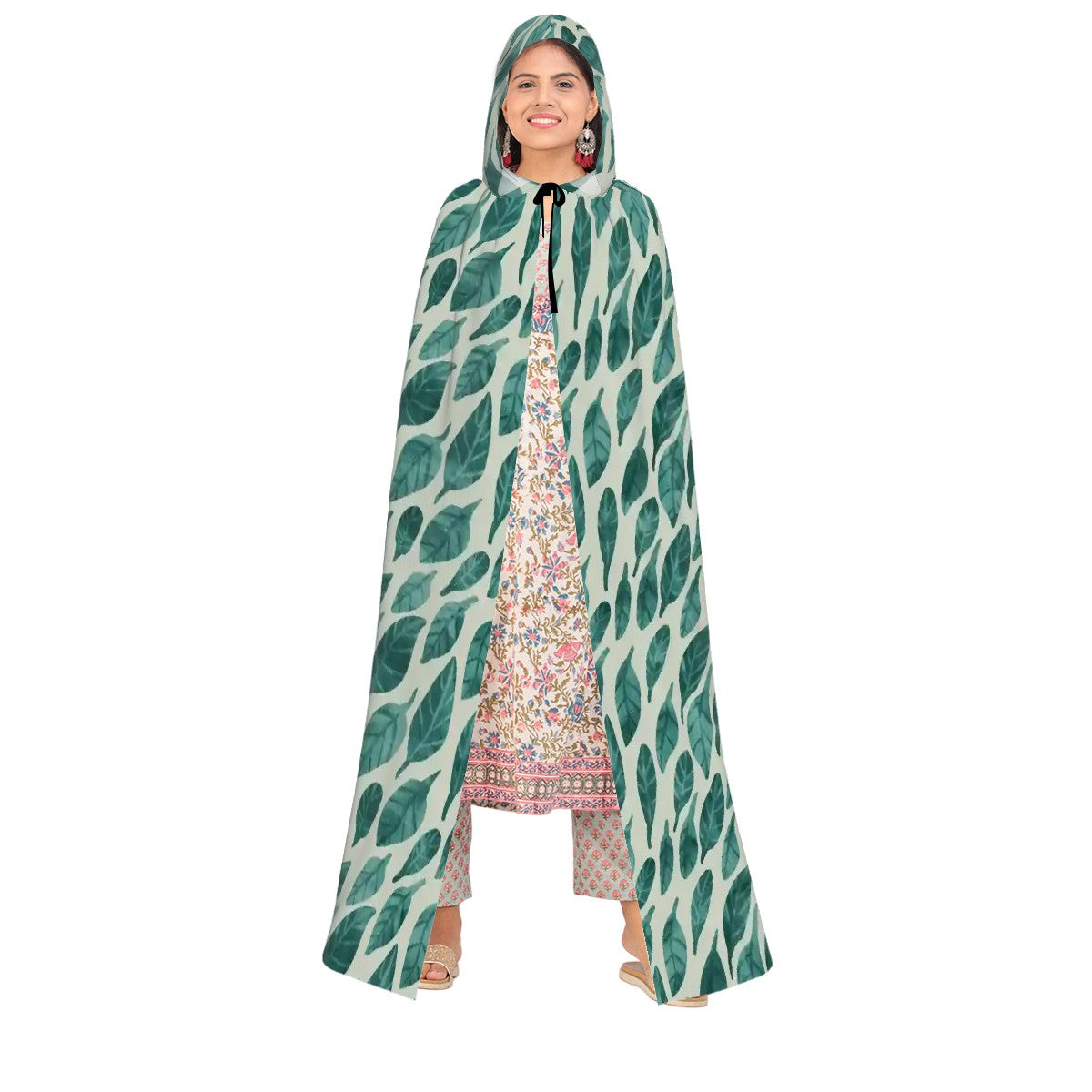 Leaf Drift Light Hooded Cloak