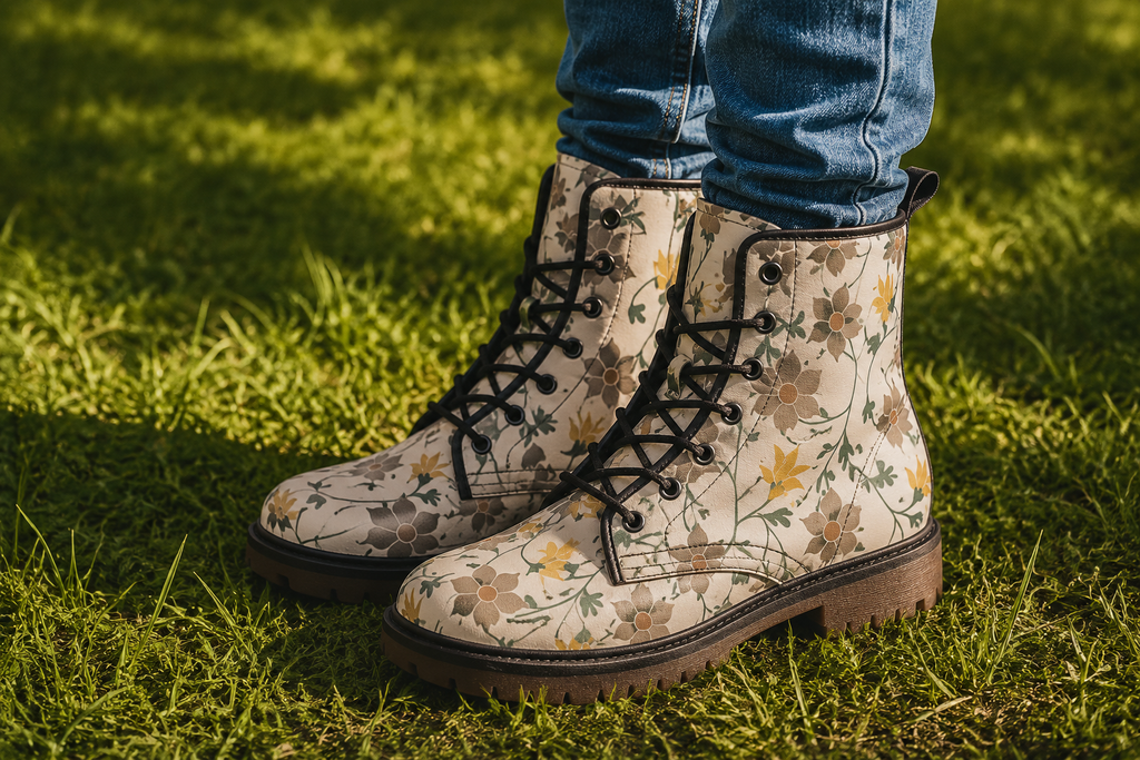 Winding Bloom in Wheatfield Boots