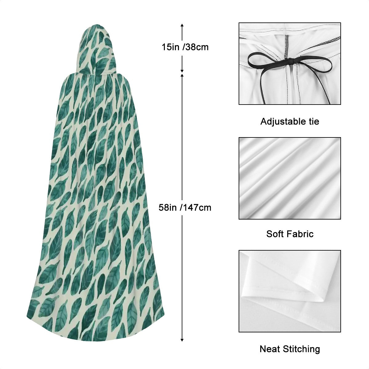 Leaf Drift Light Hooded Cloak