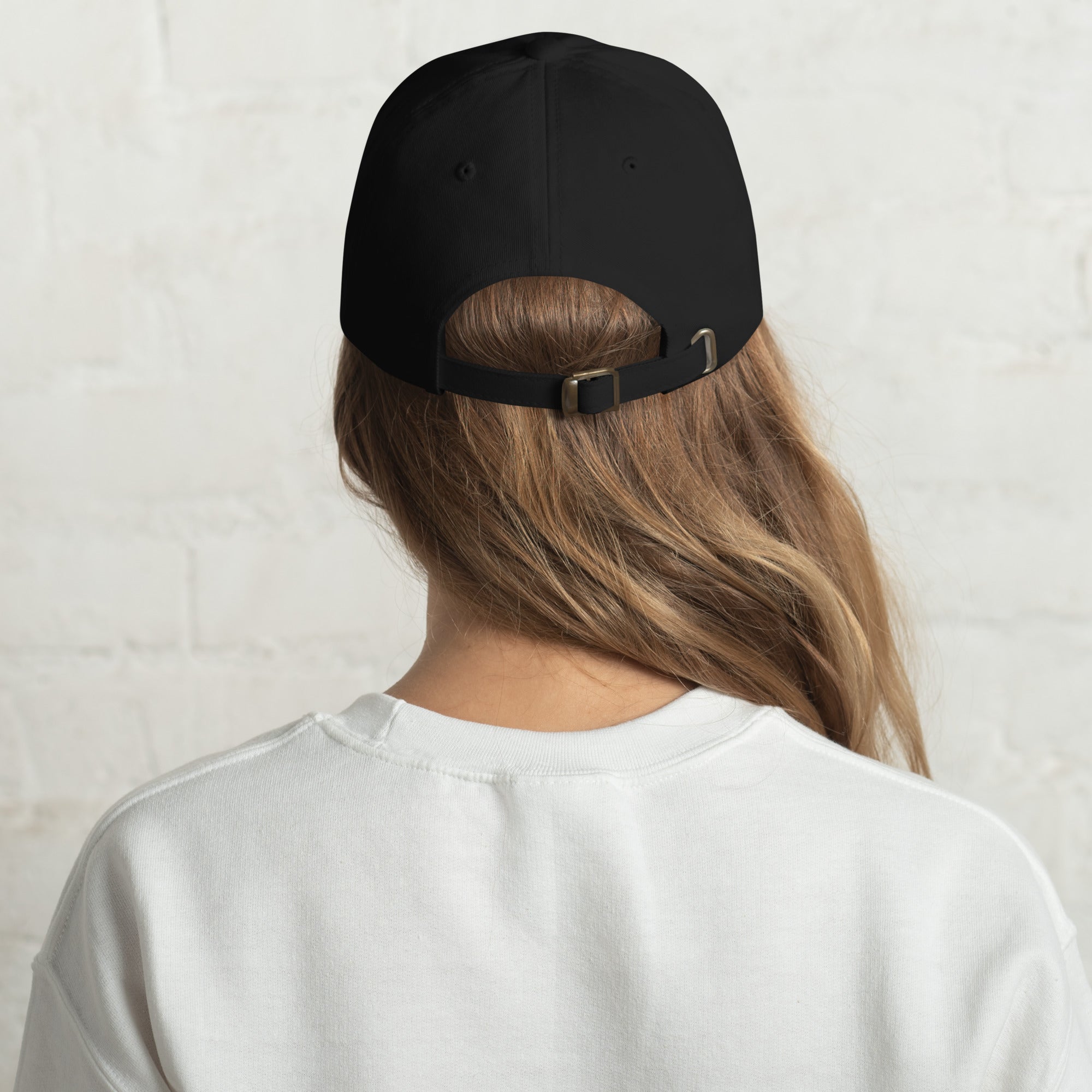 Baseball cap embroidered with the phrase ‘I Have a Cigarette in All 7 Holes’ in ornate vintage gothic lettering. Alternative fashion accessory with edgy internet humor, queer streetwear aesthetic, punk inspired style, ironic meme fashion, tattoo inspired typography, goth streetwear, adjustable dad hat, casual alternative outfit accessory, artsy statement cap, chaotic humor apparel, indie fashion, and expressive alternative clothing for concerts, festivals, everyday wear, and alternative wardrobes.