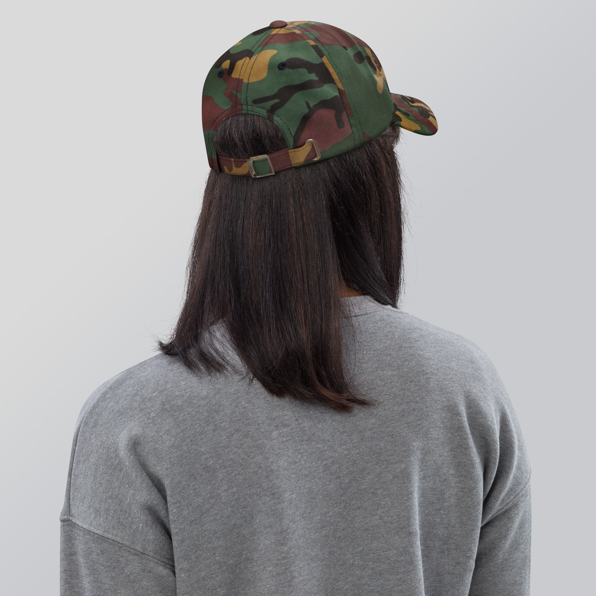 Black dad hat embroidered with the word ‘HAG’ in ornate vintage gothic lettering. Alternative fashion accessory with queer streetwear aesthetic, witchy fashion, sarcastic humor, feminist style, indie fashion, spooky cute apparel, gothic embroidery, punk inspired streetwear, adjustable baseball cap, casual everyday alternative outfit, internet humor fashion, artsy accessory, and edgy statement hat for concerts, festivals, casual wear, and alternative wardrobes.