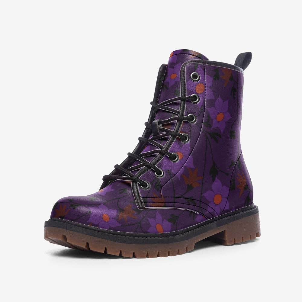 Winding Bloom in Velvet Hex Boots