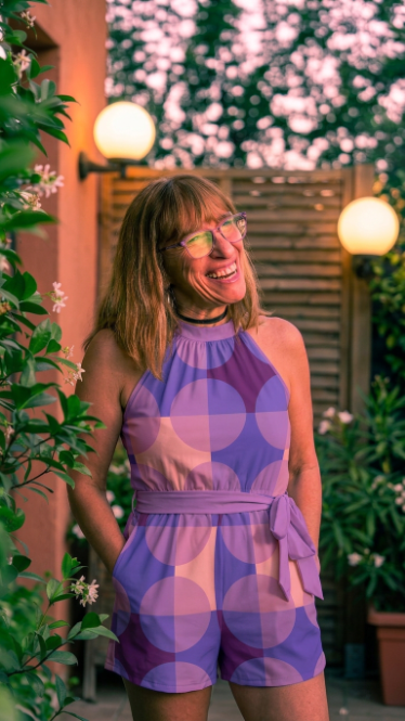 Copenhagen 68 in Purple Summer Romper