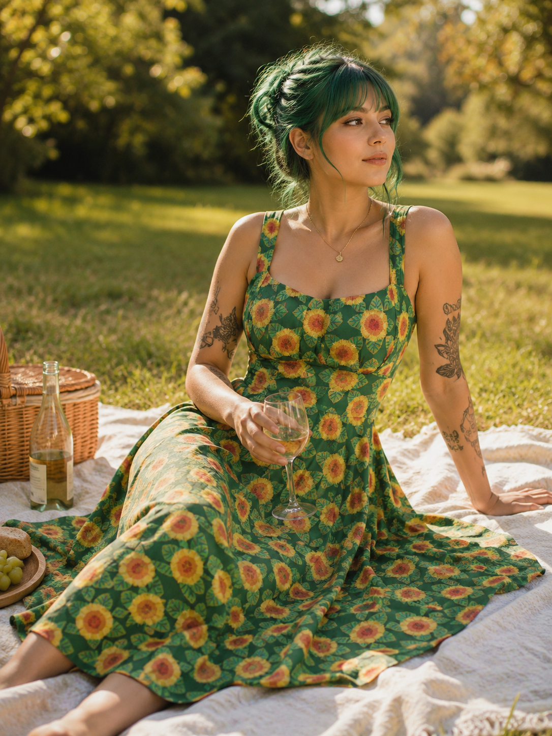 Folkbloom Sweetheart Dress