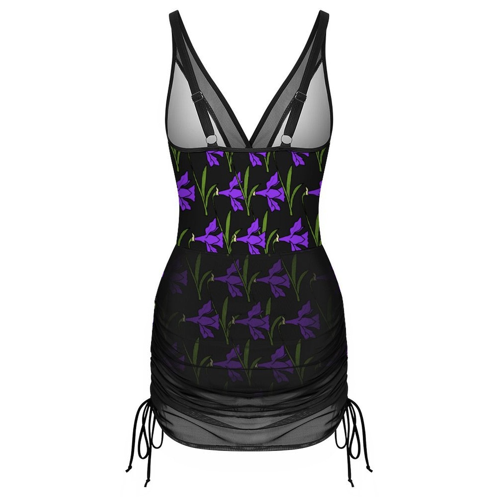 Midnight Longing One-Piece Swimsuit With Skirt