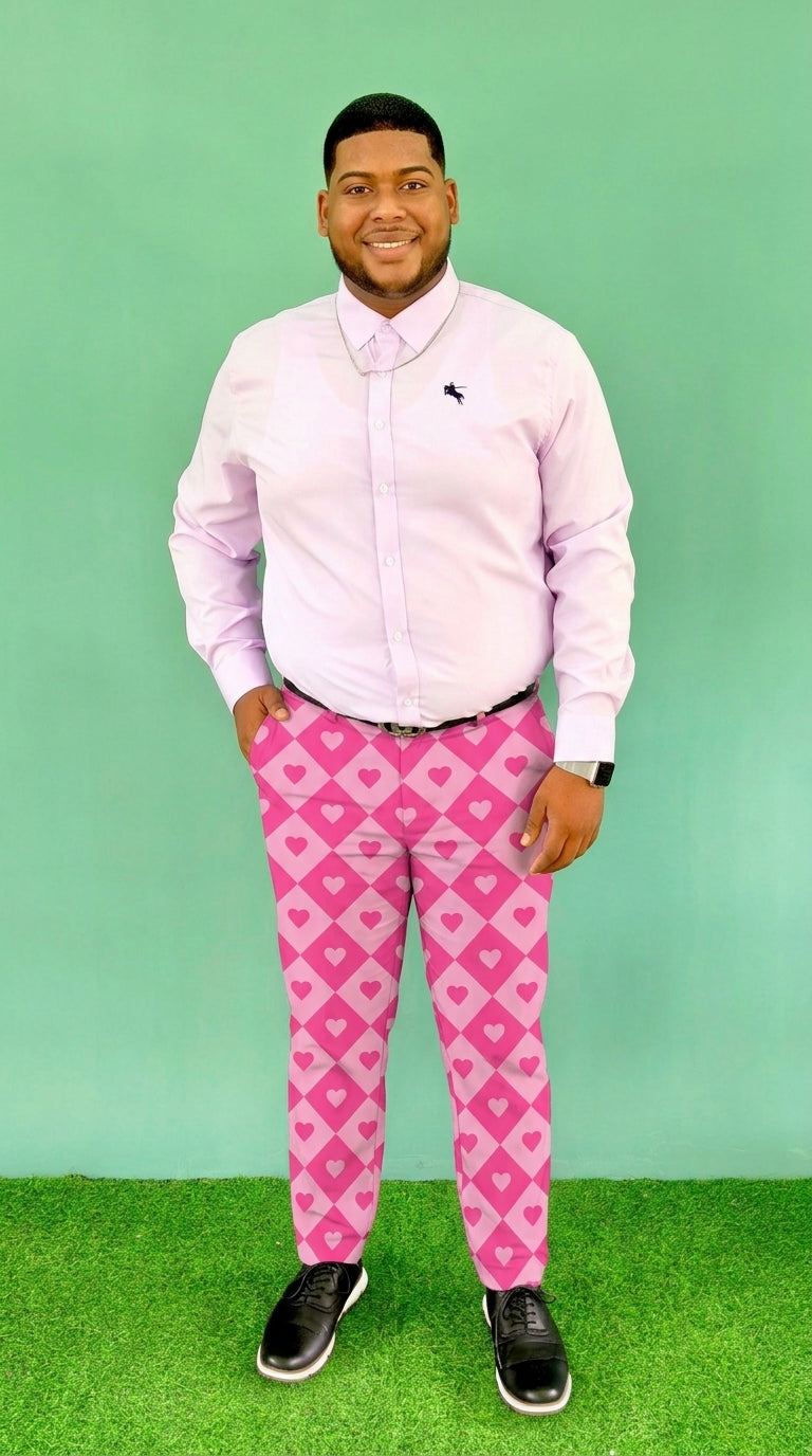 Heart Diamond Dress Pants