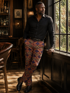Bloomgrid in Disco Dahlia Dress Pants