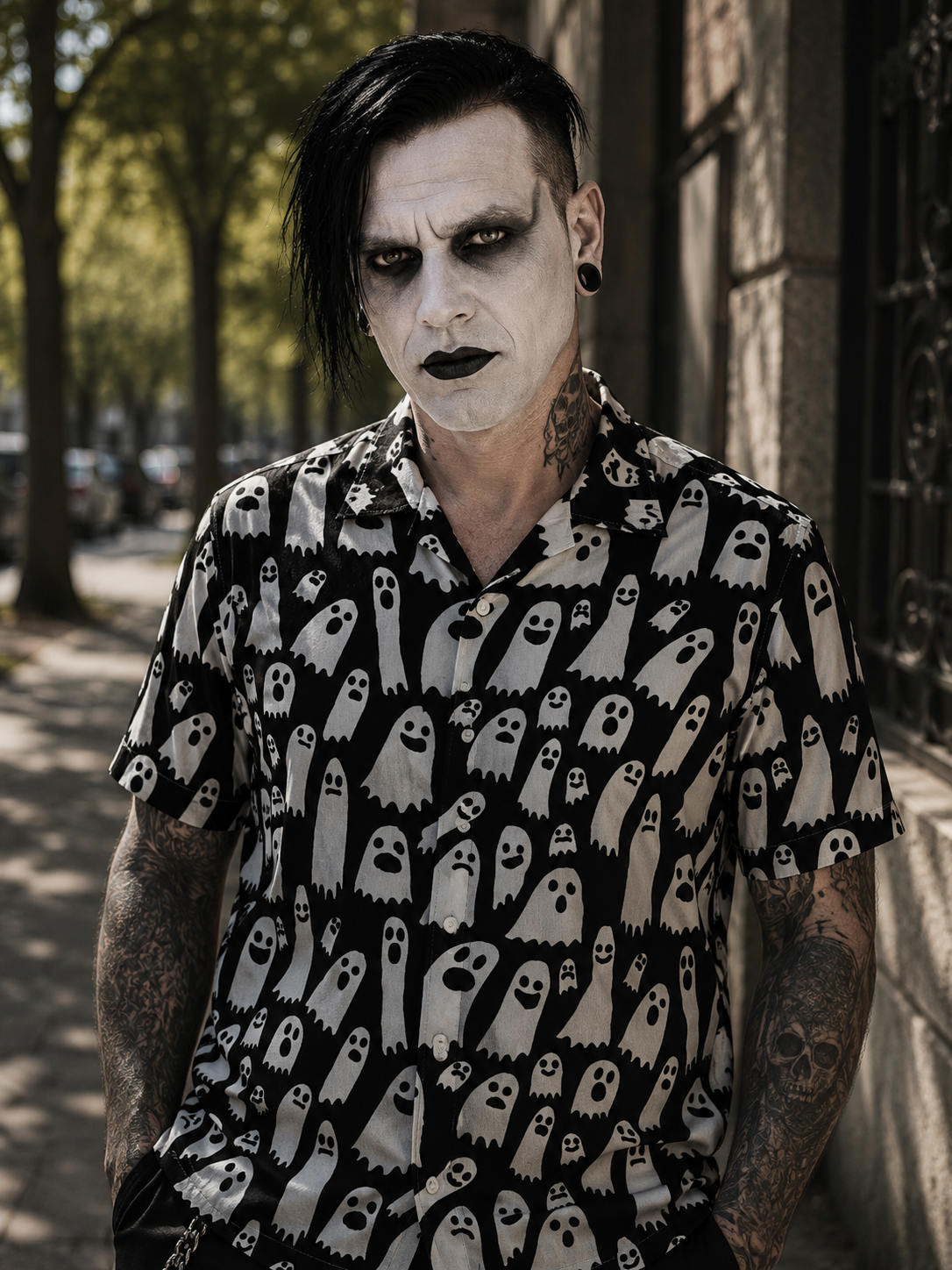 Camisa abotonada Fantasmas