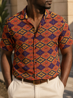 Bloomgrid en camisa abotonada Disco Dahlia