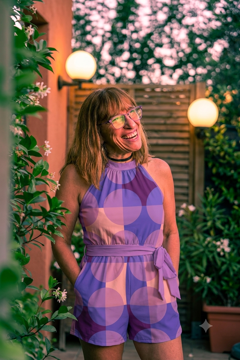 Copenhagen 68 in Purple Summer Romper